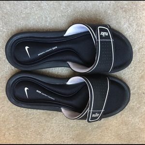 nike comfort footbed slides !!